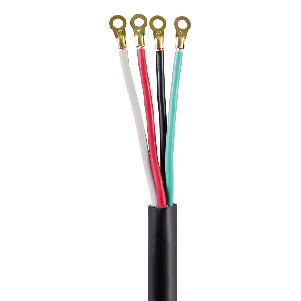 6FT 10AWG 4 Prong Black Dryer Cord C140