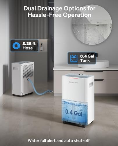 21 Pints Dehumidifier with Continuous Drain Hose I535396