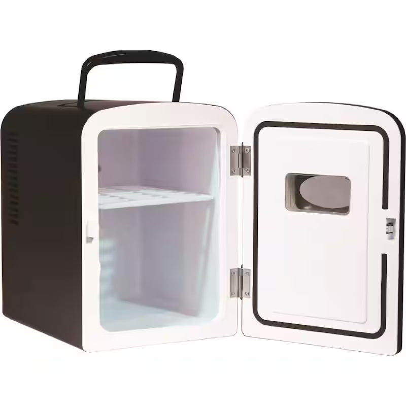 6-Can Retro Mini Fridge in Black Y279555