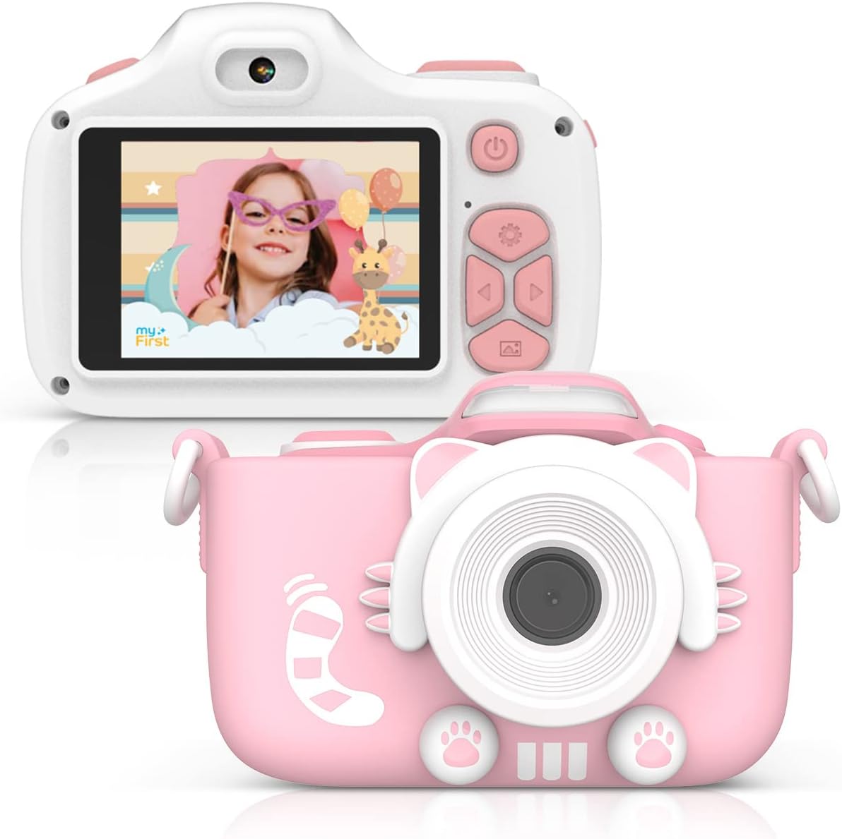 16MP Mini Camera with Selfie Lens Pink F500415