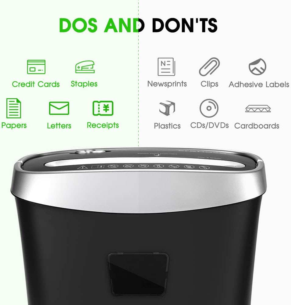 8-Sheet Cross-Cut Paper and Credit Card Shredder, 3.96 Gallon C3086