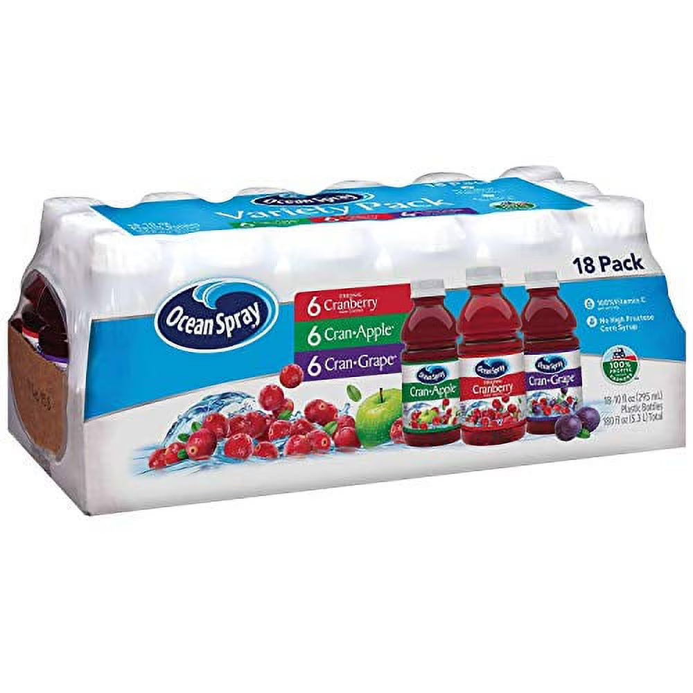 Ocean Spray Juice Drink Variety Pack (10 oz, 18 pk.) (Pack of 2) G35826