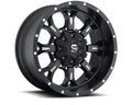 Matte Black Milled 17x9 5x127 5x139.7 -12mm Wheel P83005