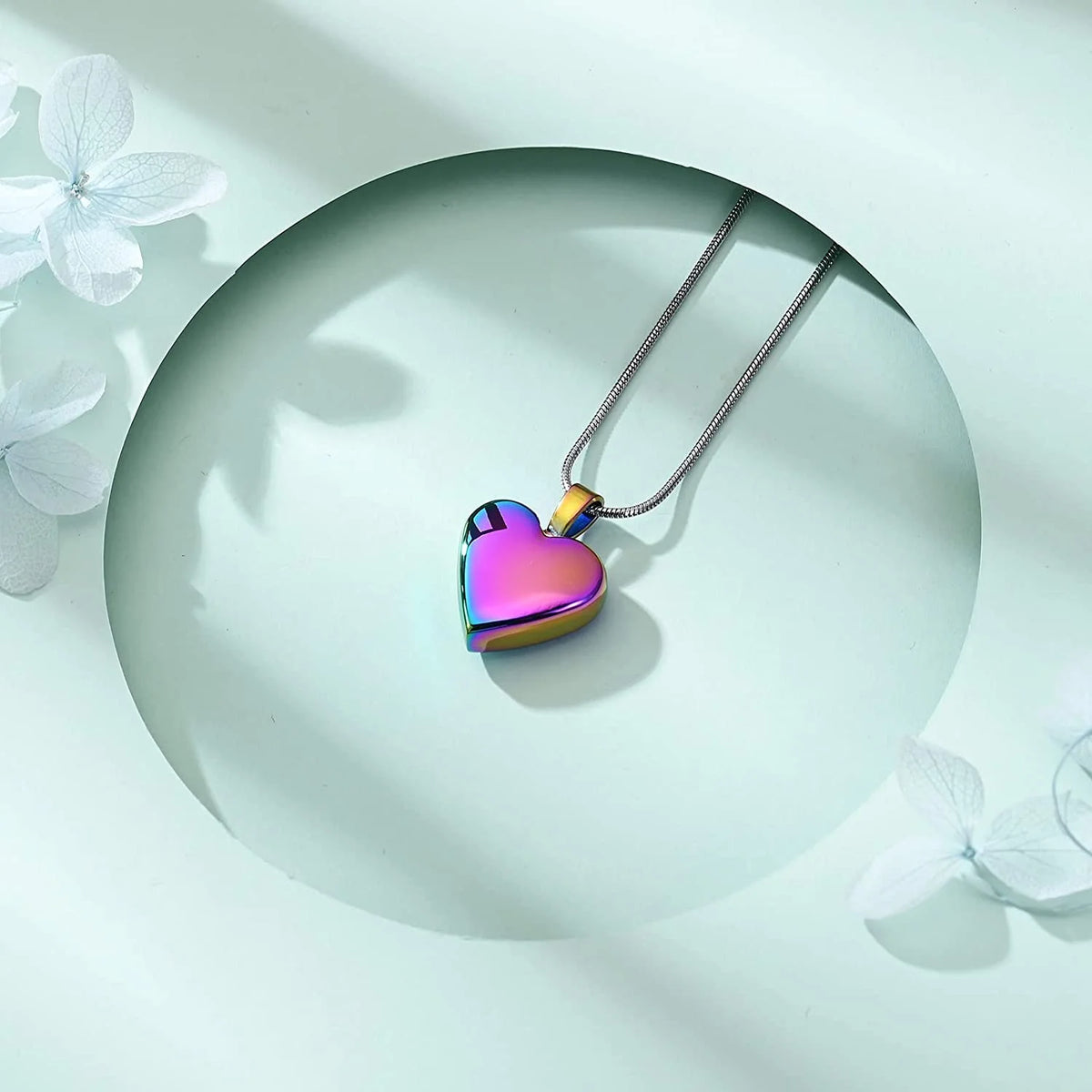 Heart Urn Necklace Cremation Jewelry V3151