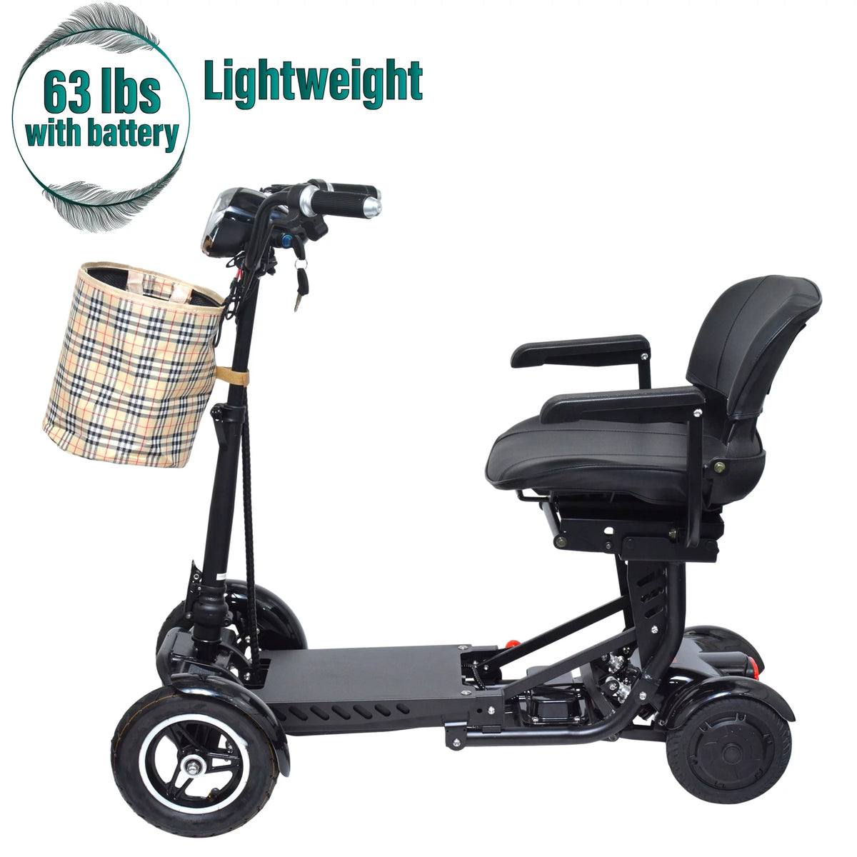 4 Wheel Foldable Powered Mobility Scooter with Seat K77634