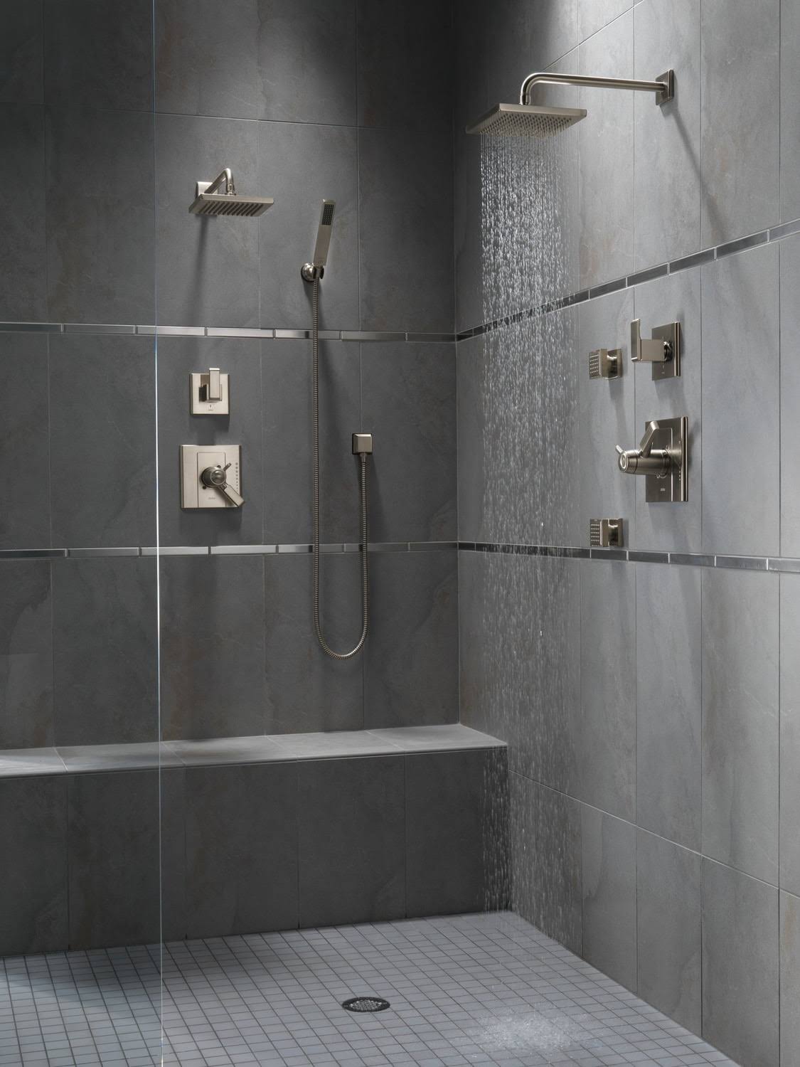 Stainless Raincan Shower Head J85877