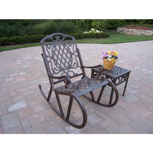 Antique Bronze Cast Aluminium 2 Piece Rocking Set S1216
