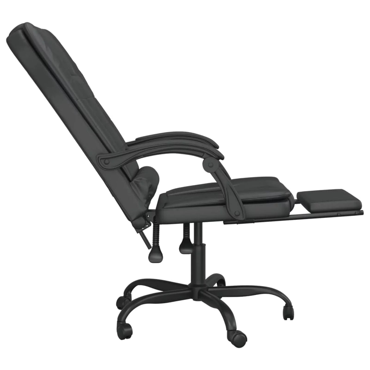 Black Faux Leather Massage Reclining Office Chair J70687