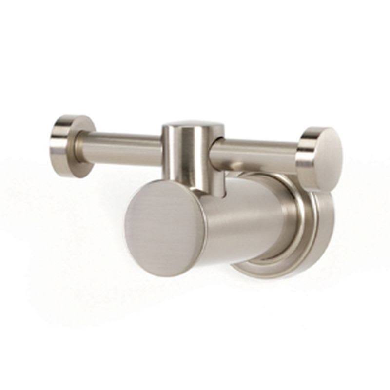 Satin Nickel Double Robe Hook M8175