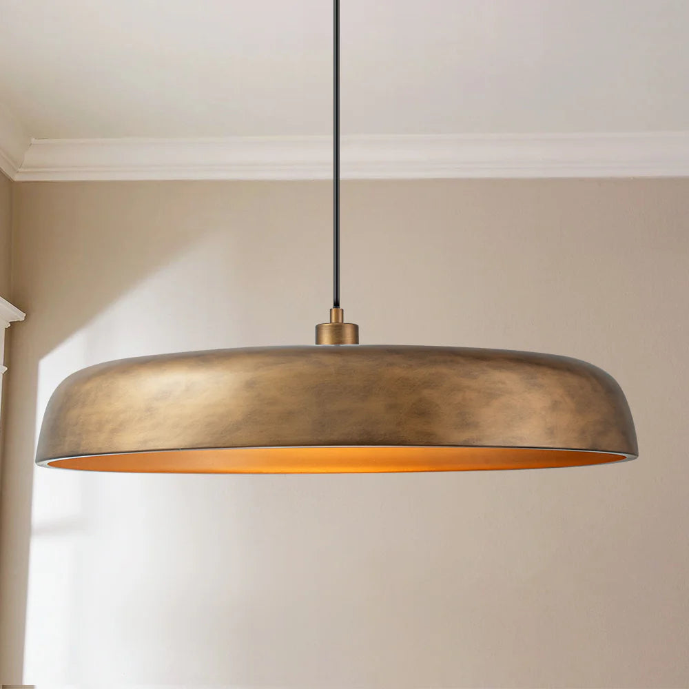 1-Light Dimmable Dome Mid-Century Modern Pendant M844