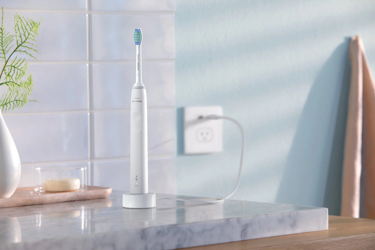 Rechargeable Electric Toothbrush with Pressure Sensor D886495