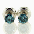 14K White Gold Stud Earrings A107909