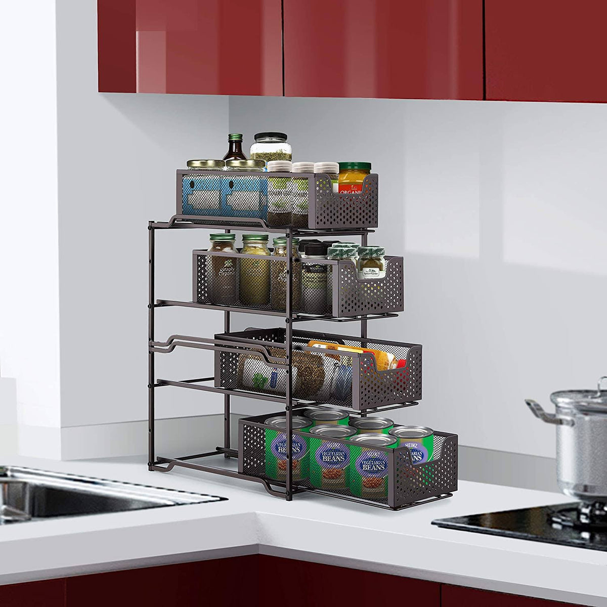 2 Tier Under Sink Cabinet Organizer A286