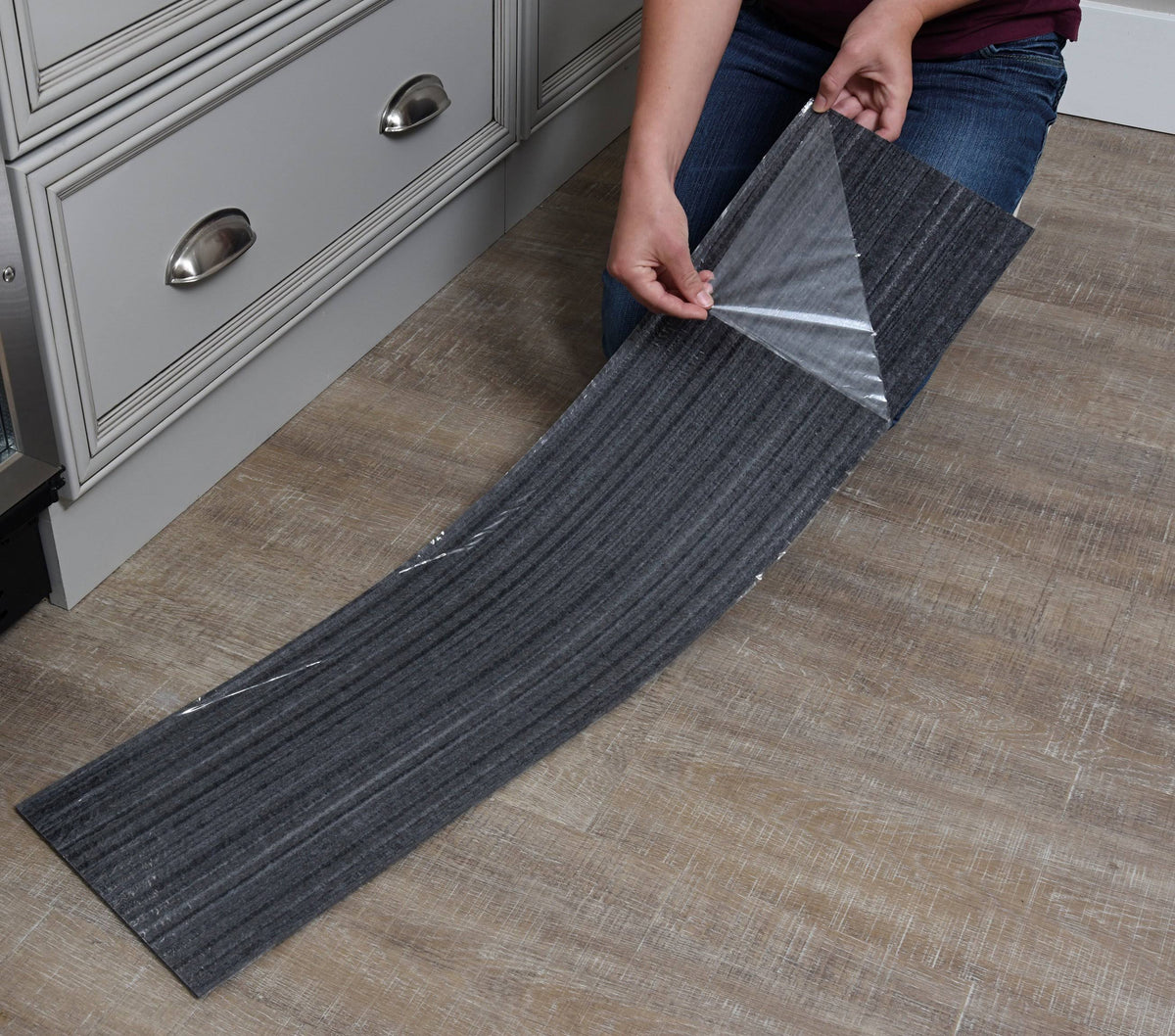 Taupe Self Stick Carpet Tile X924980