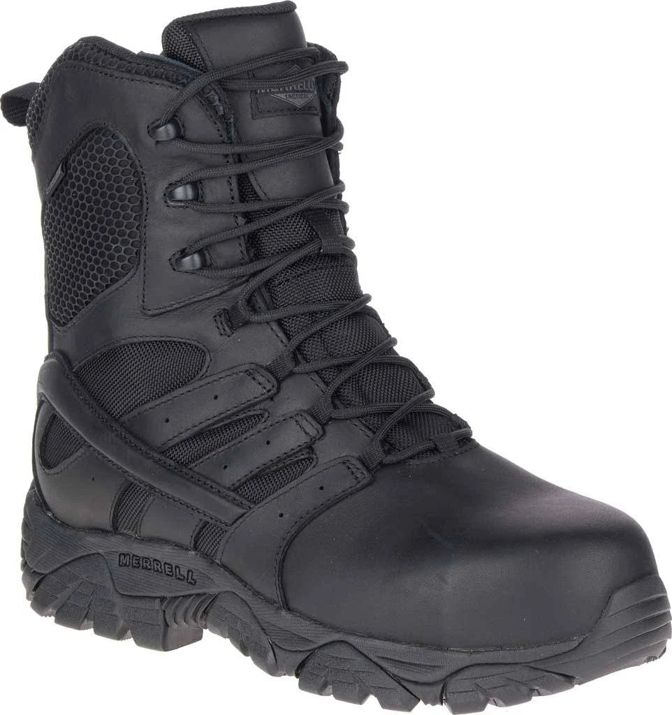 Black Waterproof Tactical Work Boots U984
