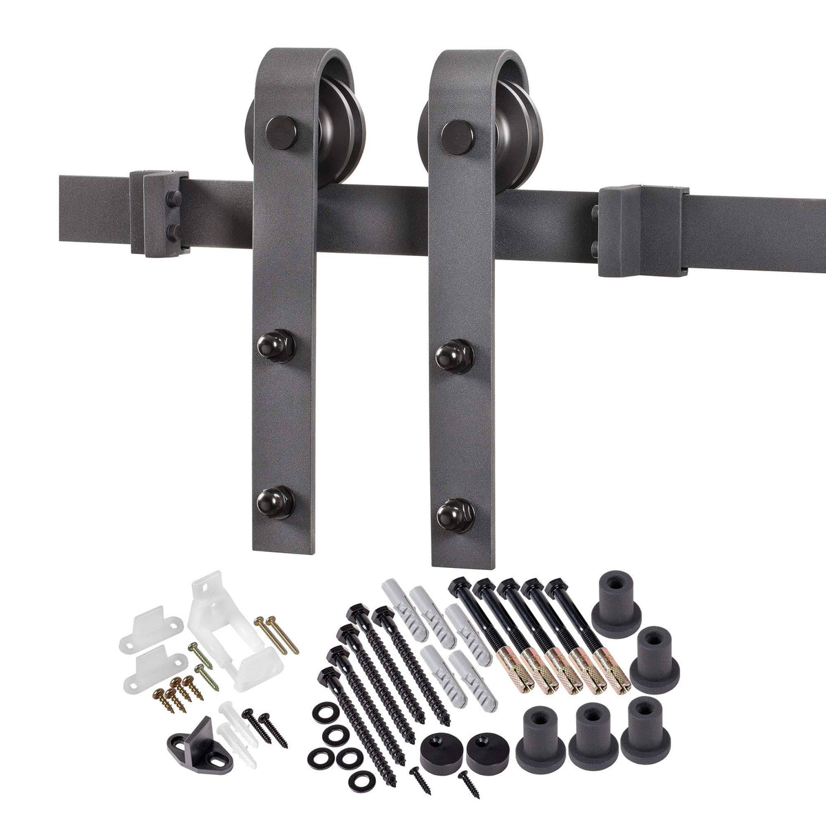 Matte Black Door Barn Hardware Kit K926