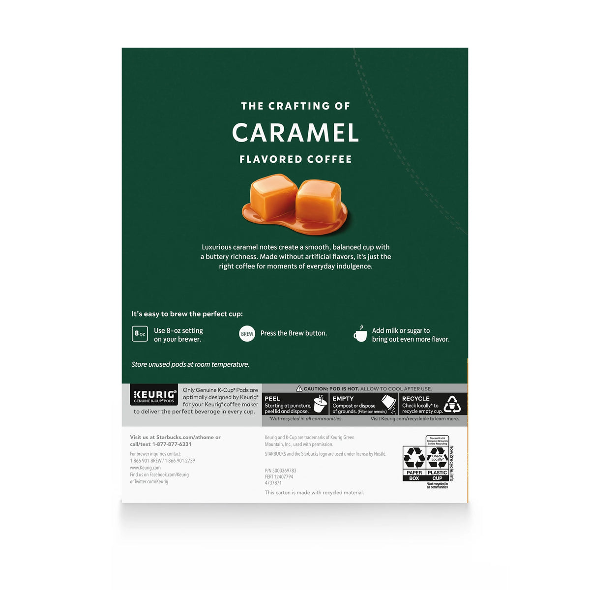 Caramel Medium Roast Coffee Pods, 44 Count I71105