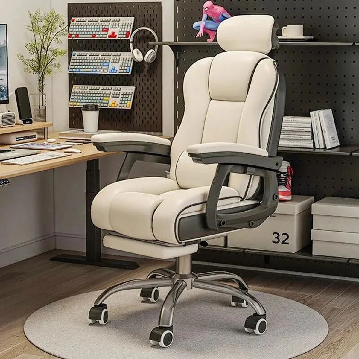 Ergonomic Reclining Leather Office Chair E306