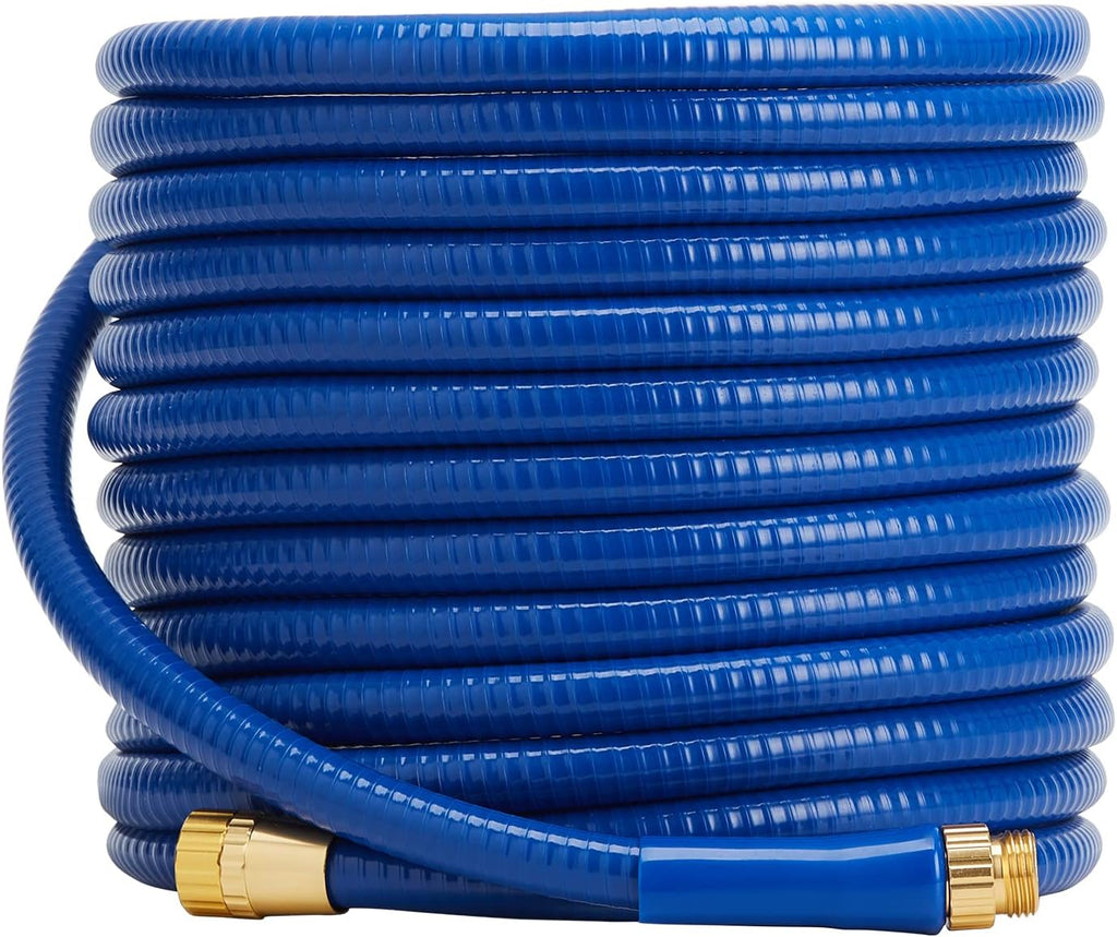 Reinforced Garden Hose 5/8 in. x 50 ft with Brass Fittings Pack of 2 Q27438