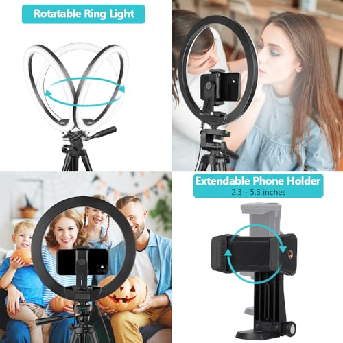 10'' Ring Light with 50'' Extendable Tripod Stand Y9252