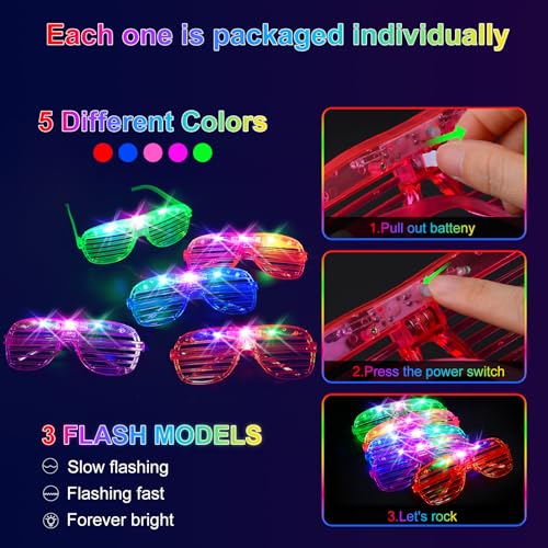 84PCS LED Glow Glasses A619