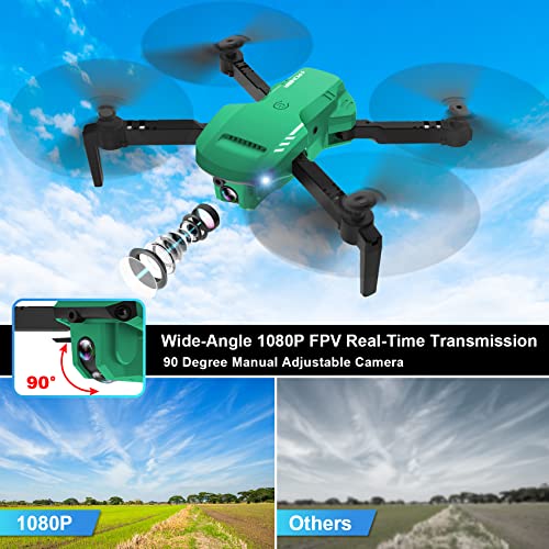 Drone with Camera 1080P HD, FPV Foldable Drone with Carrying Case, 2 Batteries, 90° Adjustable Lens L231