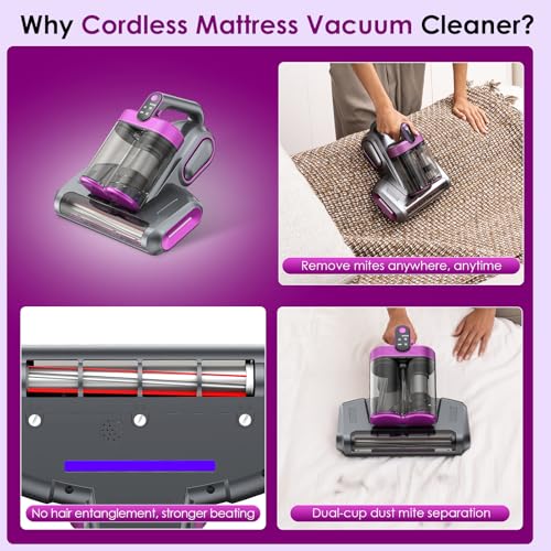 Cordless Mattress Vacuum Cleaner with 18Kpa Suction V77332
