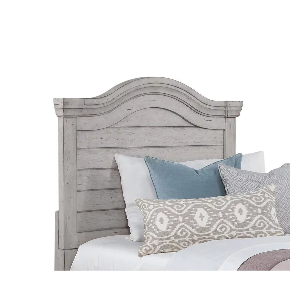 Antique Gray Wooden Slat Headboard J3606