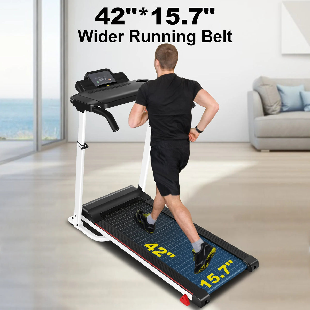 2.5 HP Portable Folding Treadmill with Incline V502539