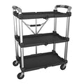 Black Collapsible Service Cart G9201
