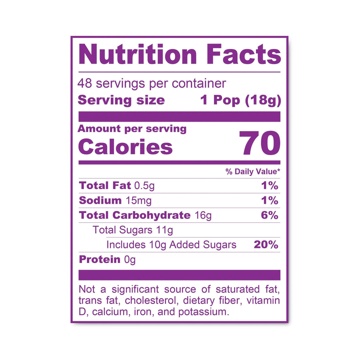 Caramel Apple Pops, 0.63 oz, 48/Carton S8243