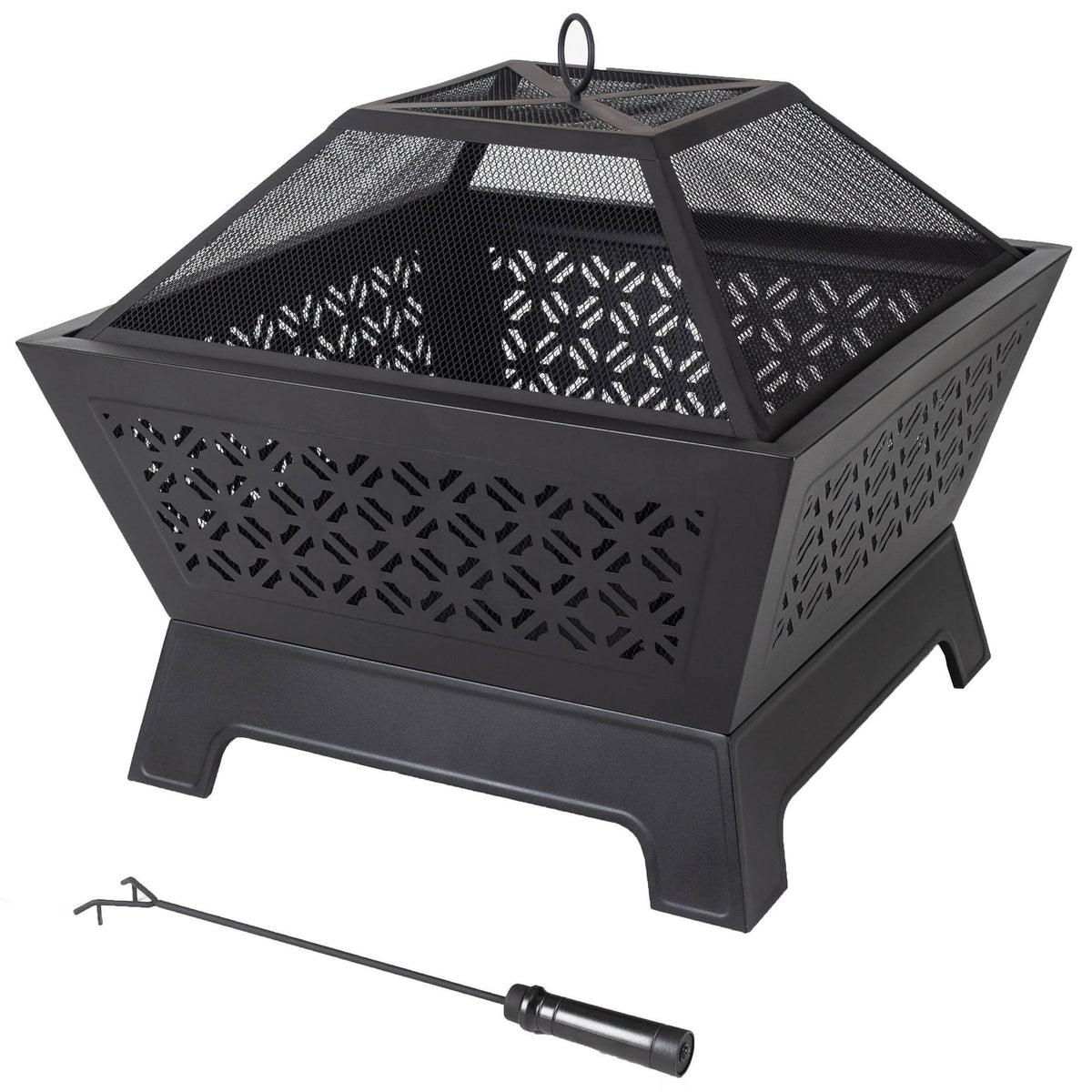 26x22 Square Wood Burning Fire Pit P761