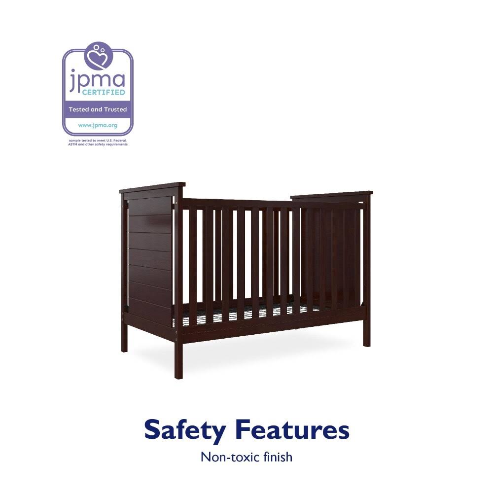 3 in 1 Convertible Crib, Espresso N285770