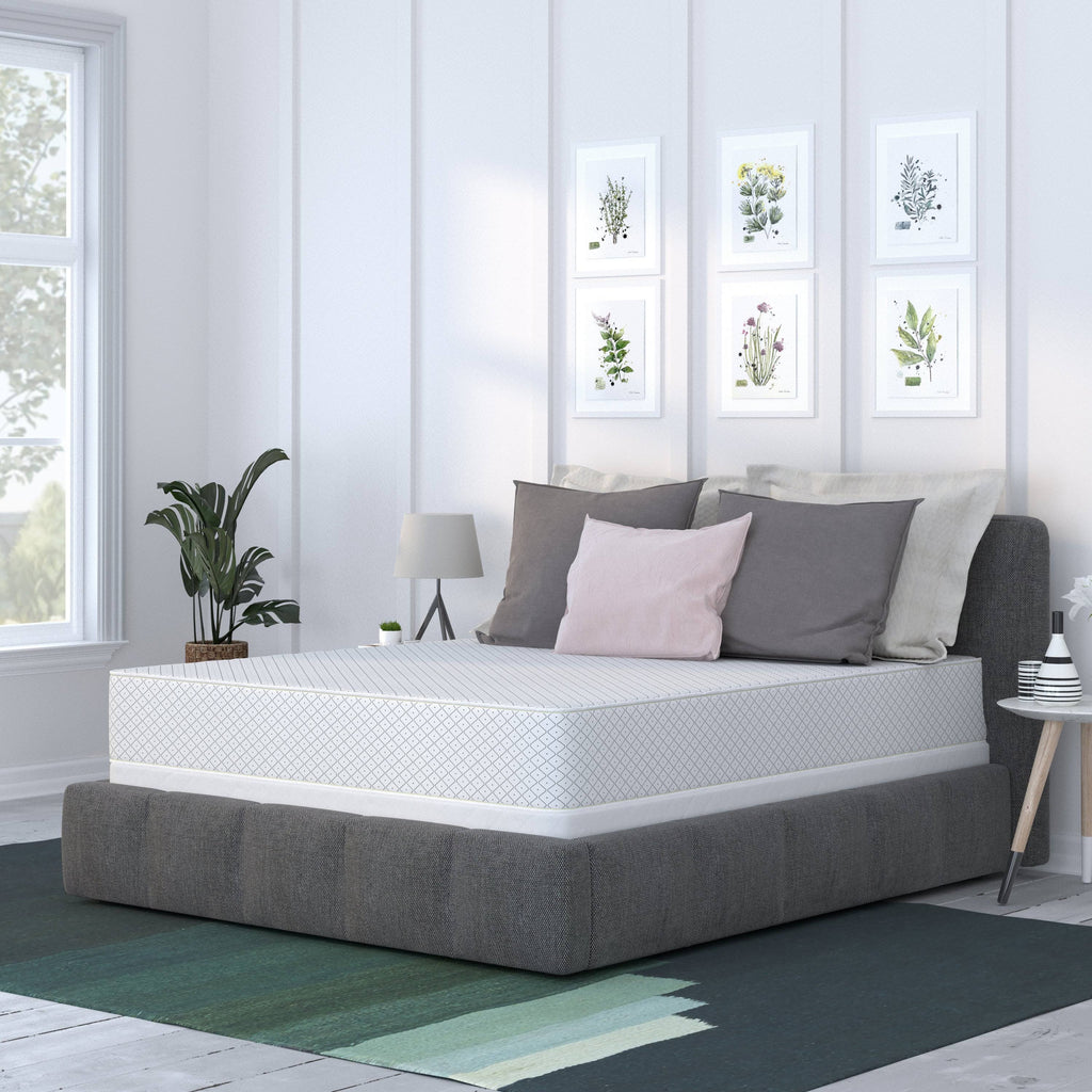 Firm 10-Inch King Size Foam Mattress and Foundation Set X28118