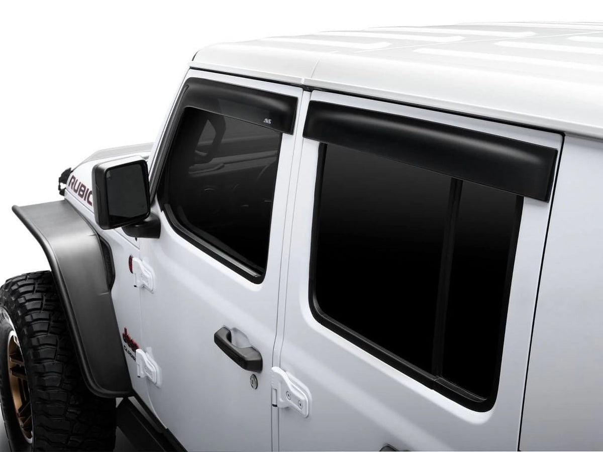 4-Piece Dark Smoke Ventvisor Side Window Deflector L24426
