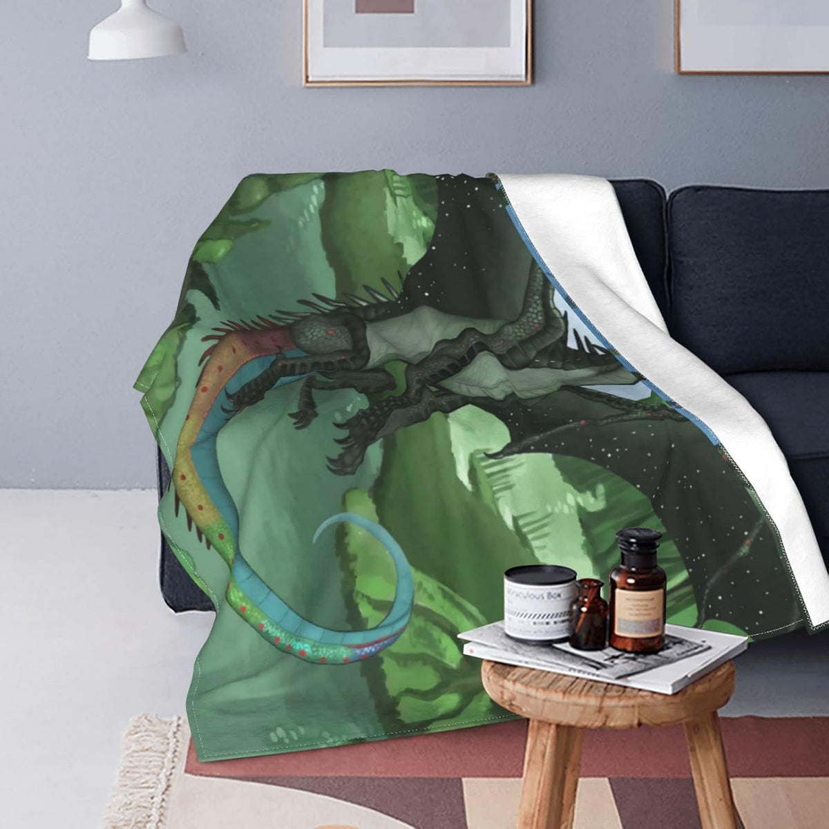 Queen Size Flannel Fleece Throw Blanket V782