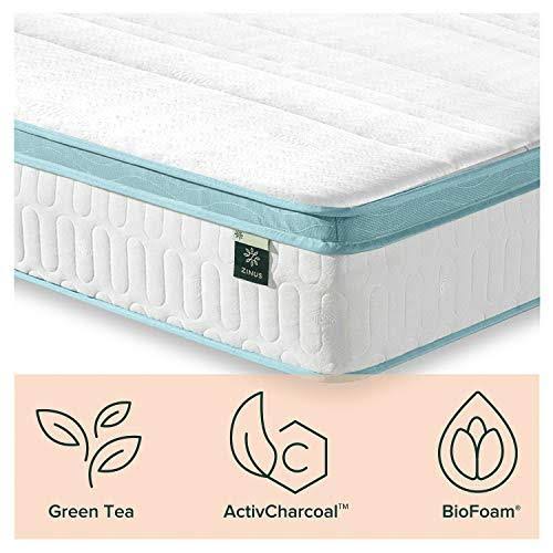 King Mint Green Memory Foam Hybrid Spring Mattress U7918