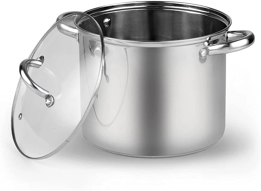 12-Quart Stainless Steel Stockpot with Lid K554