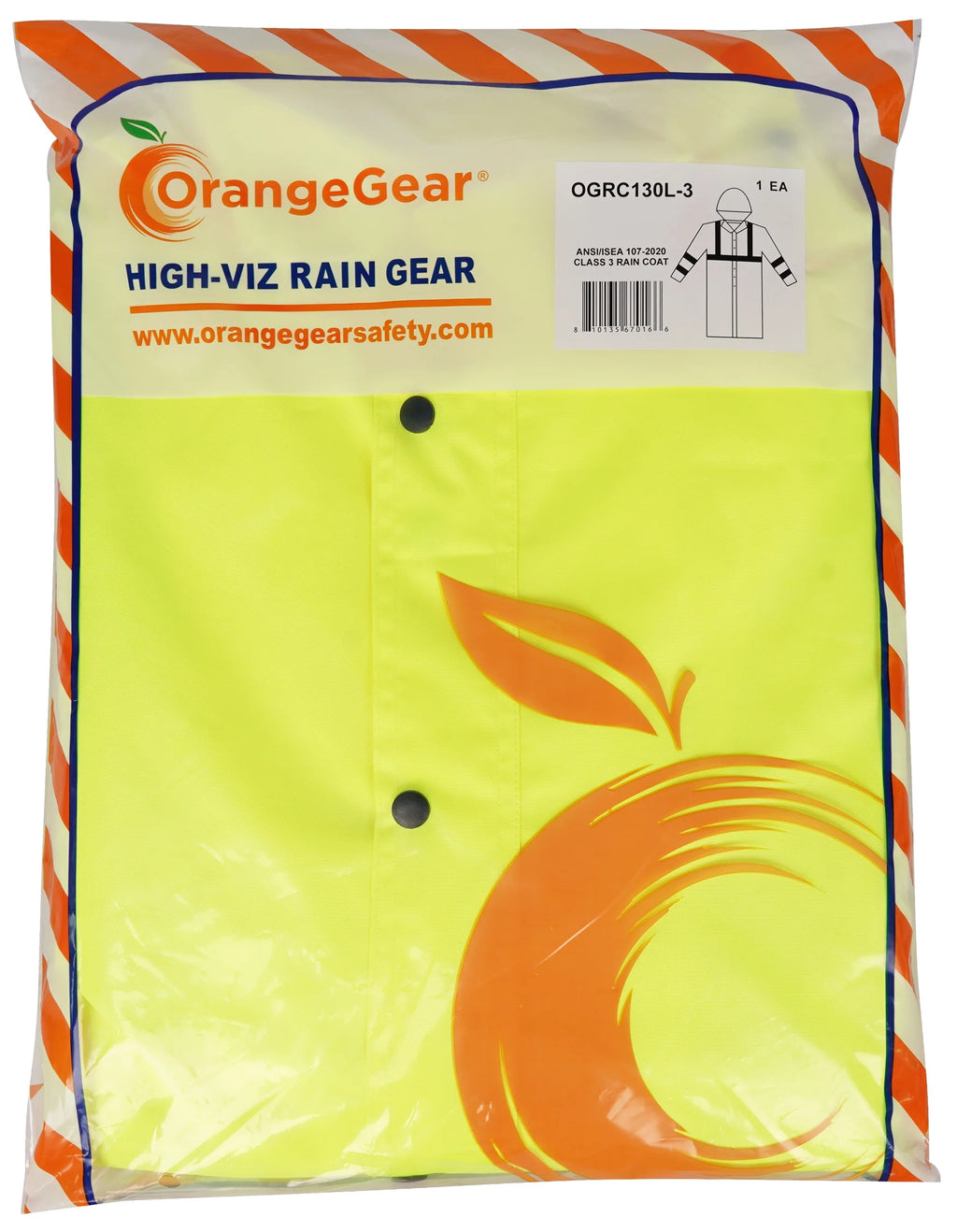 Lime Waterproof Rain Coat Z3066