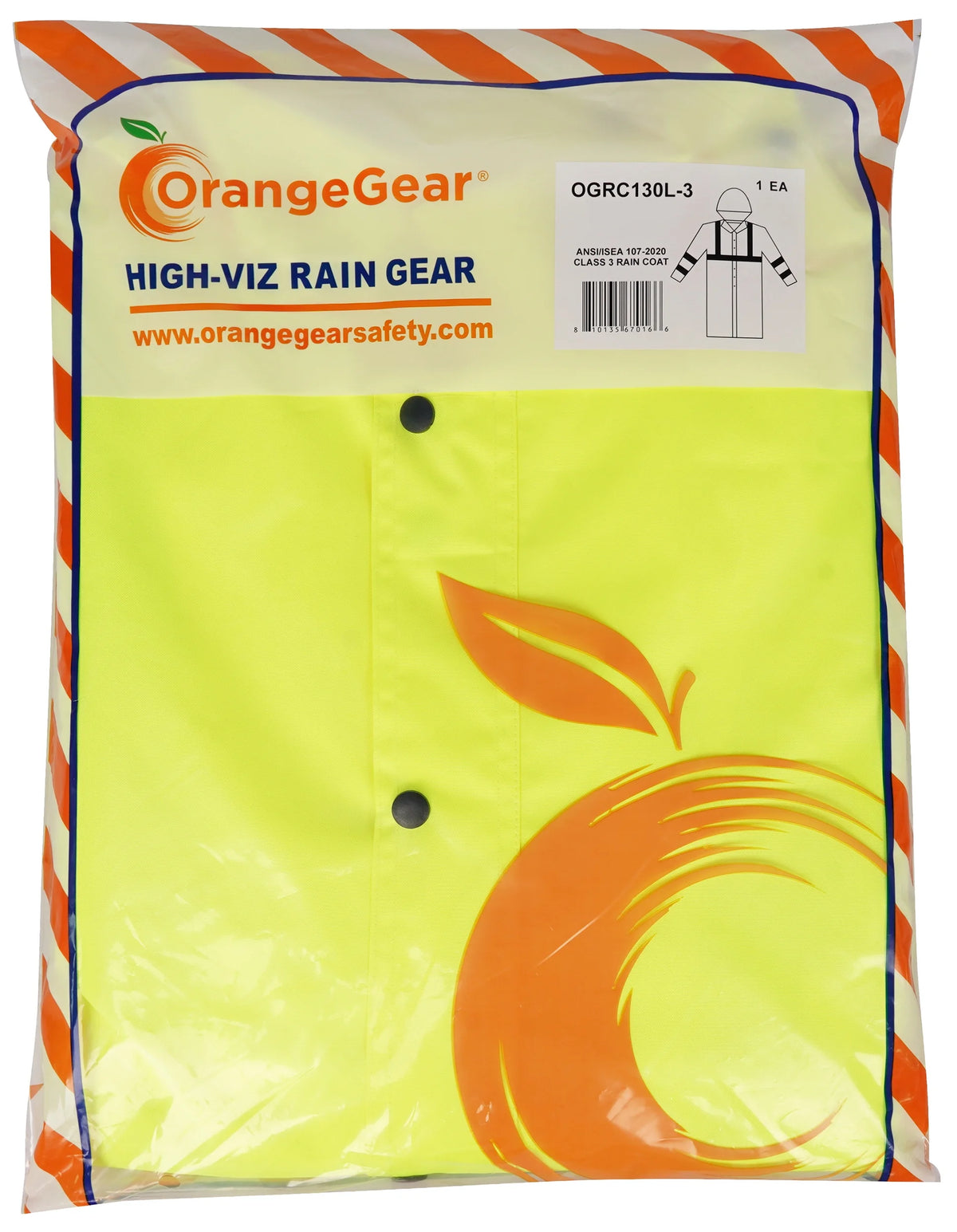 Lime Waterproof Rain Coat Z3066