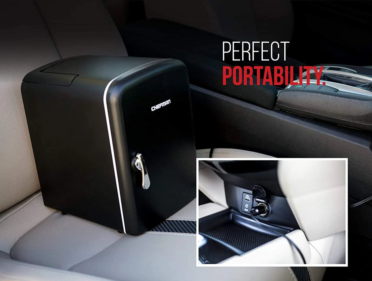 Portable 4L Mini Fridge Black Y408360