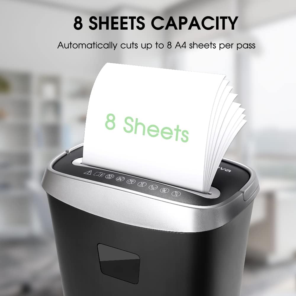 8-Sheet Cross-Cut Paper and Credit Card Shredder, 3.96 Gallon C3086