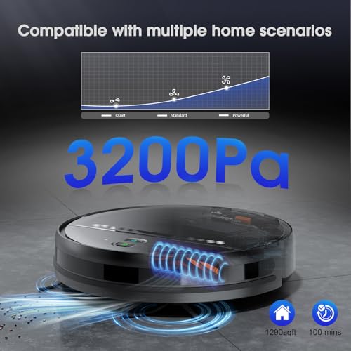 2-in-1 Robot Vacuum and Mop with Strong Suction A9721