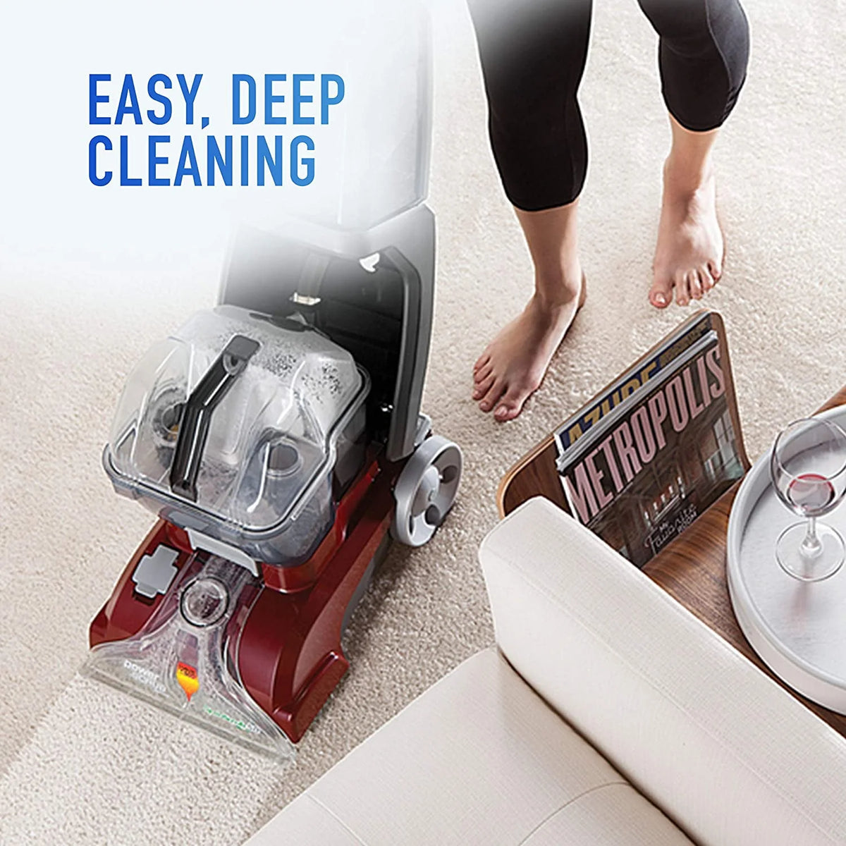 Red Upright Carpet Cleaner Machine J31683