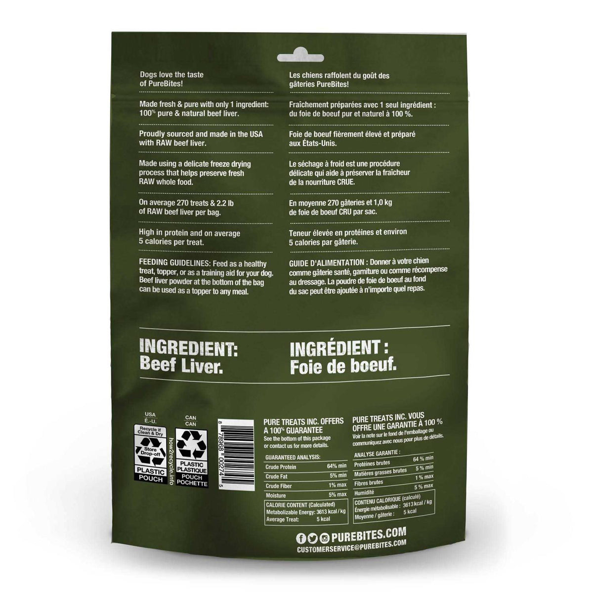 Freeze Dried Beef Liver Dog Treats L26142