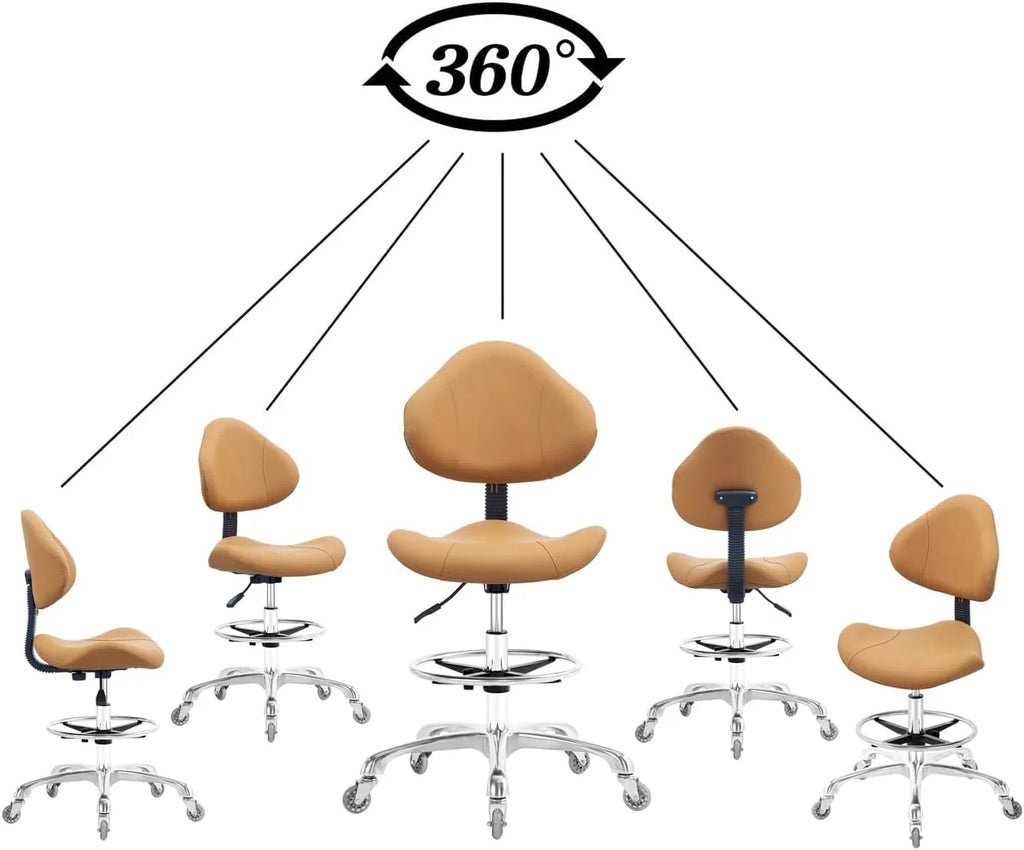 Adjustable Heavy Duty Rolling Swivel Drafting Chair H17104