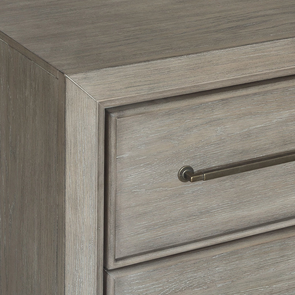 Gray Wood 6 Drawers Dresser J57233