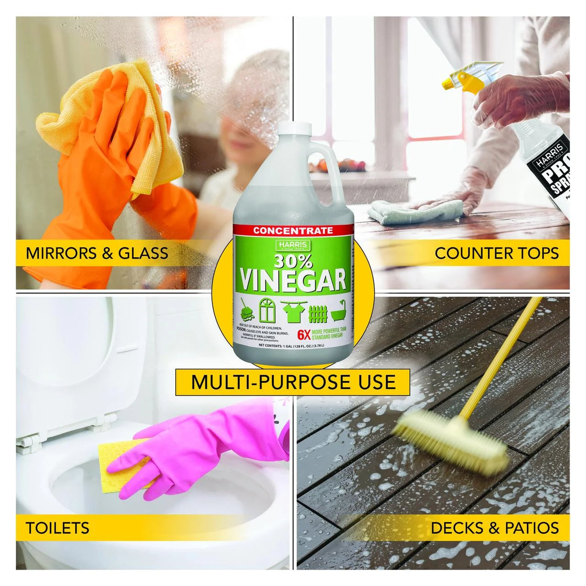 30% Vinegar Cleaner Concentrate, 1 Gallon D970