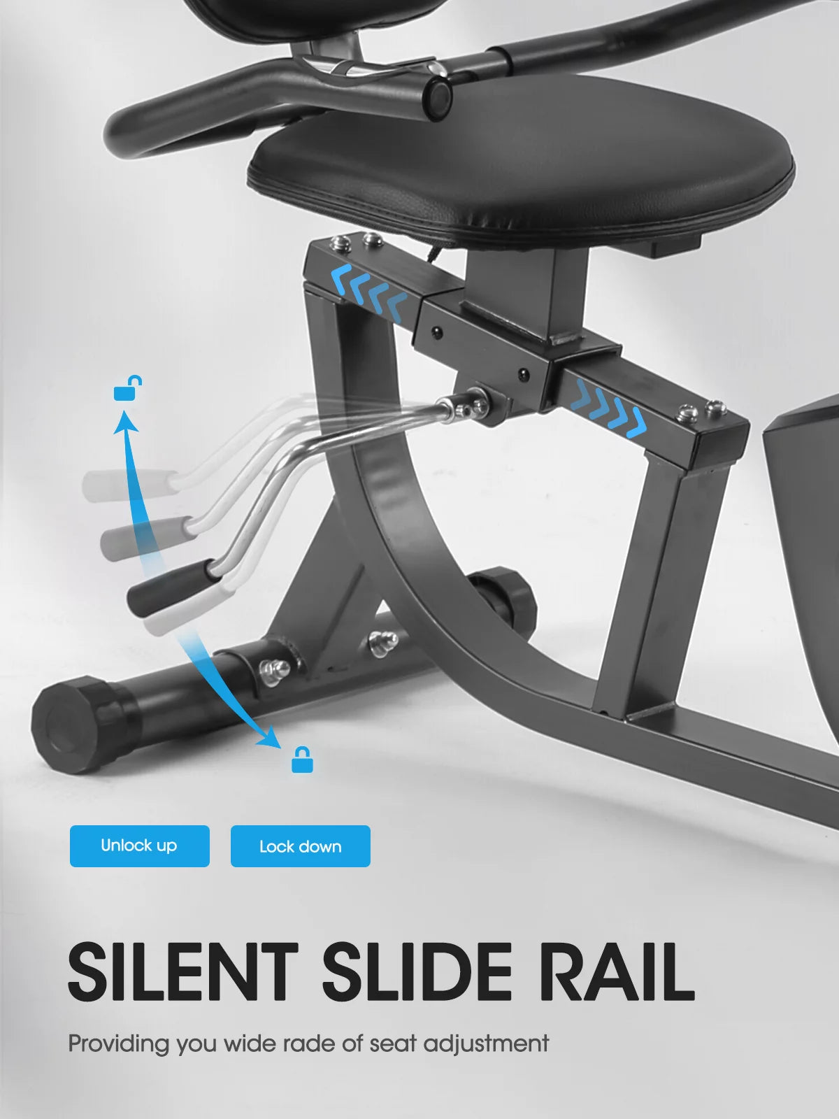 Recumbent Exercise Bike with Pulse Monitor O310693