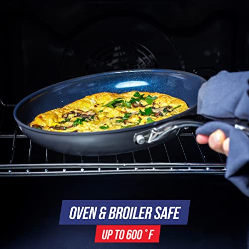 Grey 10" Hard Anodized Ceramic Nonstick Frying Pan U8287